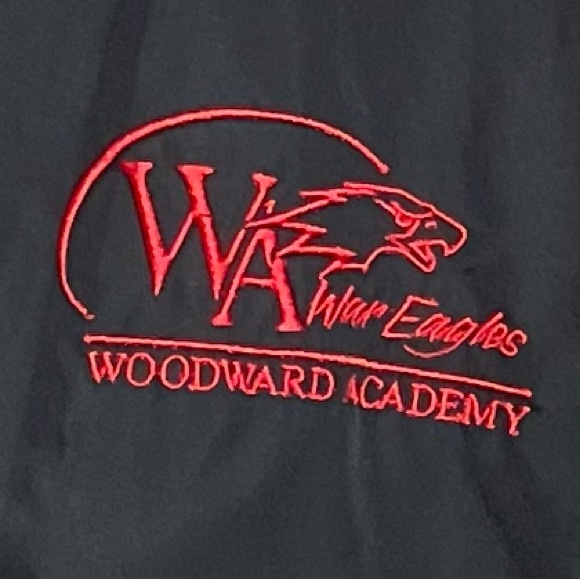 💥Woodward Academy War Eagles Jacket Unisex Sport-Tek Colorblock Windbreaker XL - Picture 2 of 9